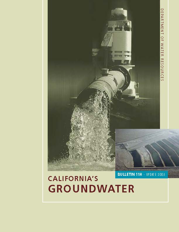 Bulletin 118: California’s Groundwater (2003)
