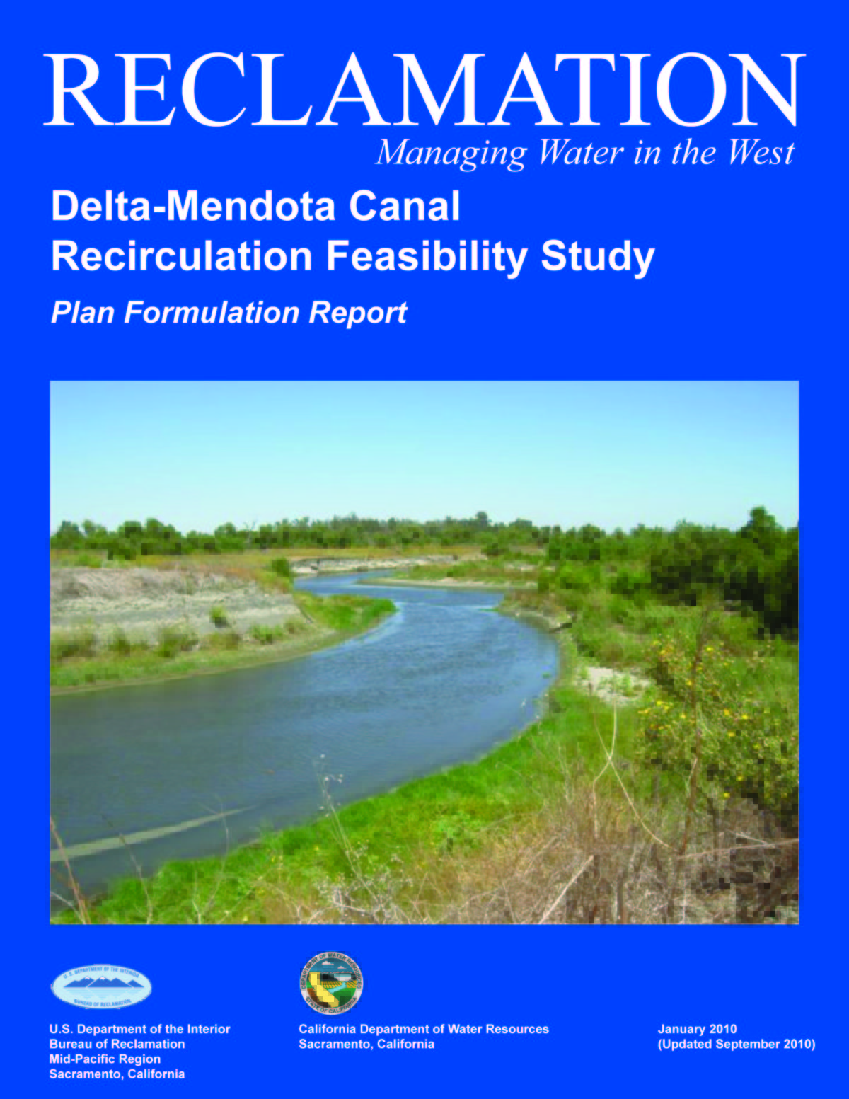 Delta-Mendota Canal Recirculation Feasibility Study Plan Formulation Report