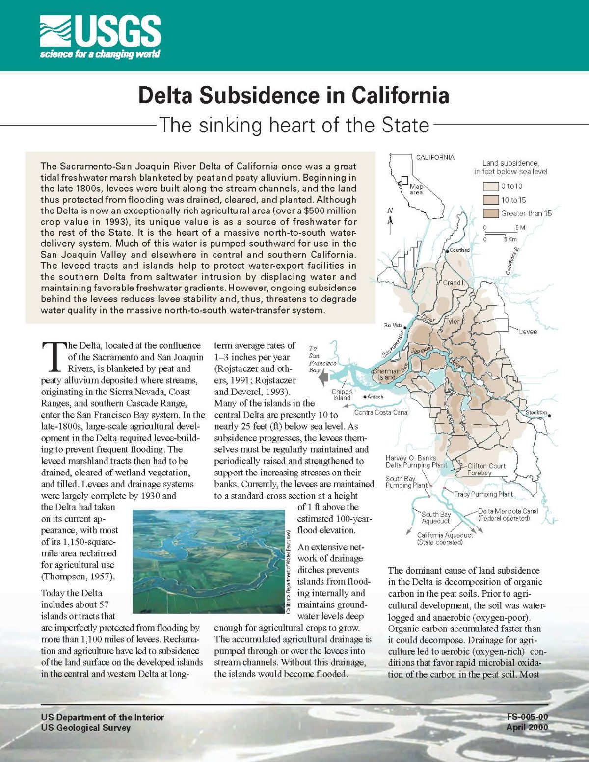 Delta Subsidence in California: The sinking heart of the state