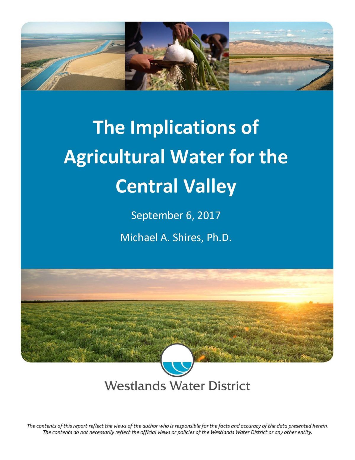 The Implications of Agricultural Water for the Central Valley