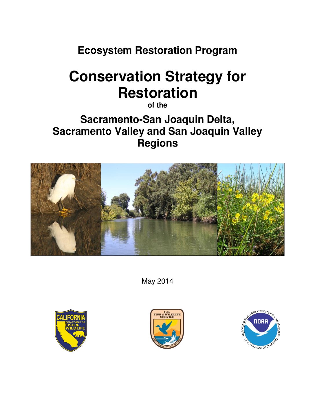 Conservation Strategy for Restoration of the Sacramento-San Joaquin Delta, Sacramento Valley and San Joaquin Valley Regions