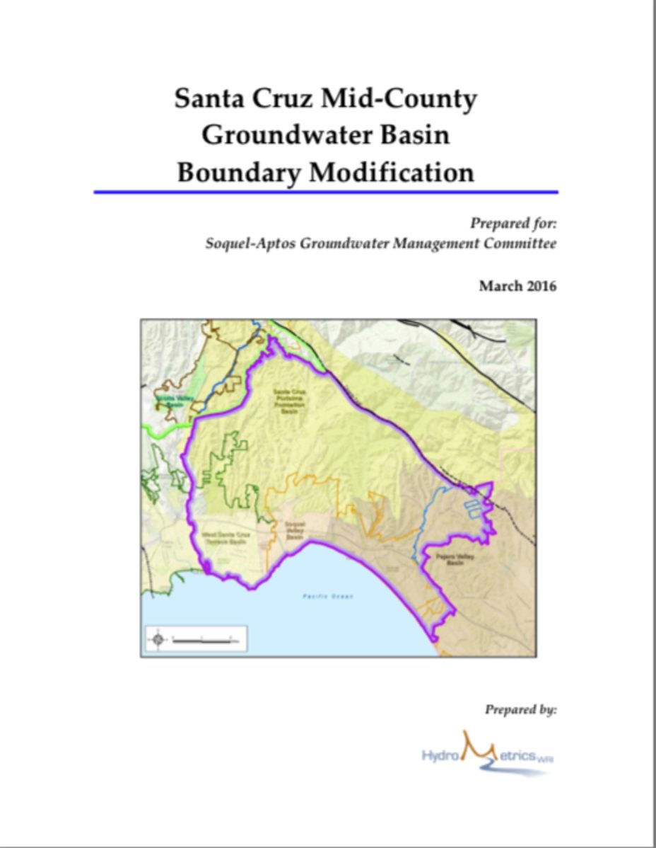 Santa Cruz Mid-County Groundwater Basin Boundary Modification