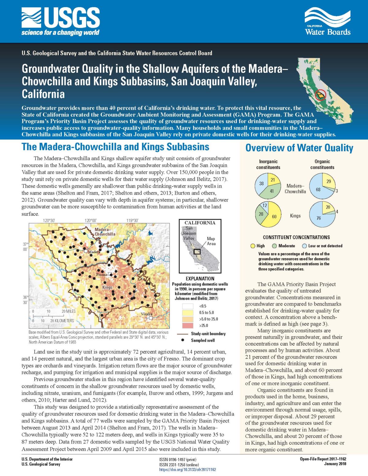 Groundwater Quality in the Shallow Aquifers of the Madera– Chowchilla and Kings Subbasins, San Joaquin Valley, California