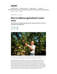 How to address agriculture’s water woes